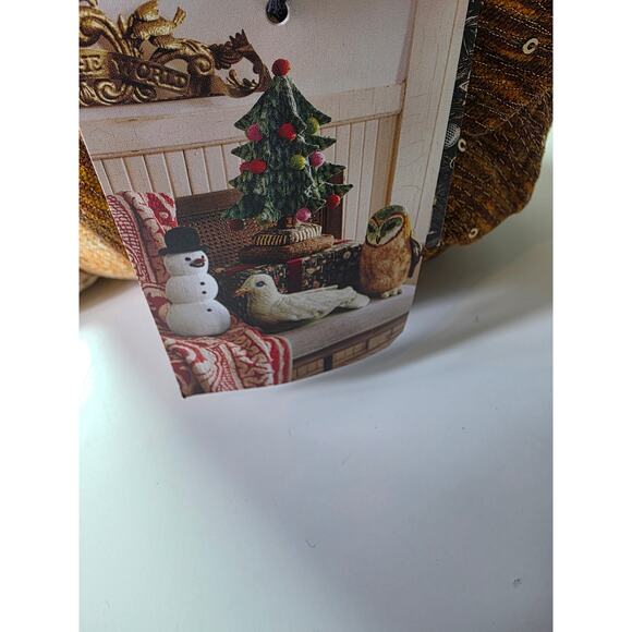 NEW John Derian Woodland Owl Sparkling Beaded Target 13"x 8" Plush Pillow NWT - Picture 8 of 10